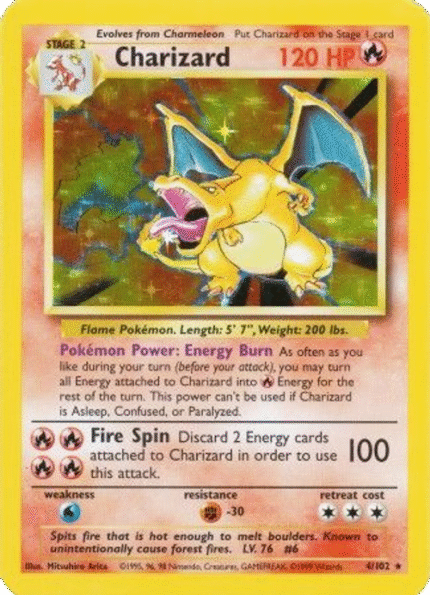 Charizard - 4/102 - Holo Rare Unlimited