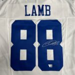 CeeDee Lamb Dallas Cowboys Autographed White Nike Limited Jersey