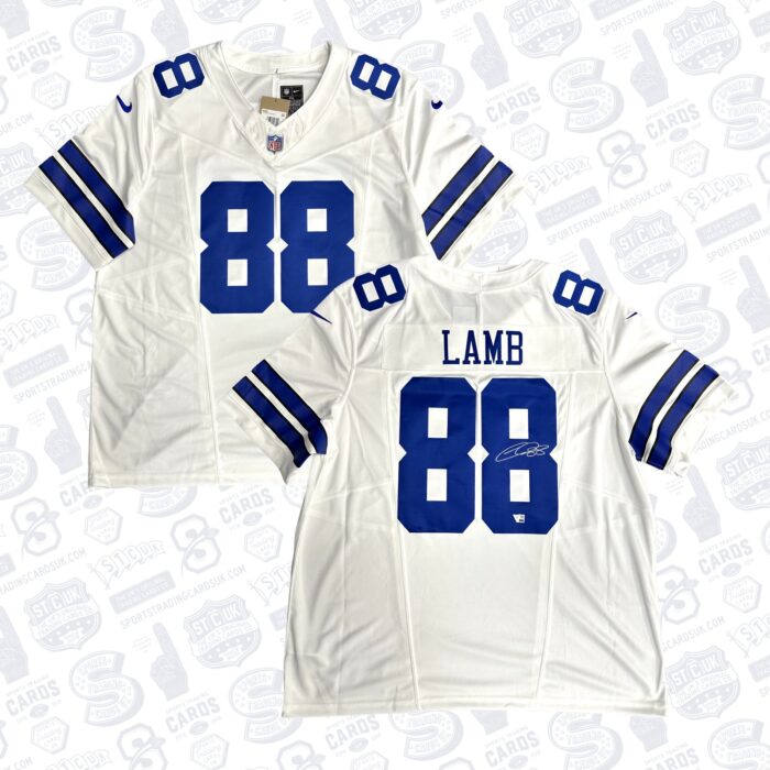 CeeDee Lamb Dallas Cowboys Autographed White Nike Limited Jersey